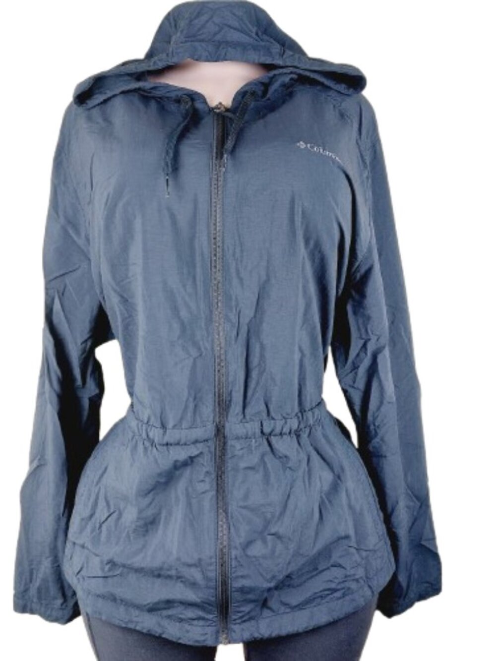 Columbia Women's Black Omni-Shade Outdoor Full Zip Windbreaker Jacket Size 2X